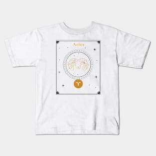 Aries | Astrology Zodiac Sign Design Kids T-Shirt